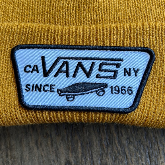 Vans “Milford” Beanie. Golden/yellow color with black and white Vans patch. NWT - Picture 3 of 11